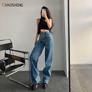 Baggy Jeans Women  High Waist Denim Trousers Fashion Pants Straight Jeans Mom Jeans Streetwear Y2k V