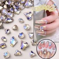 【GuangDa】Nail Decoration Crystal Moonlight Axe Aurora Butterfly Nail Diamond Nail Art &amp; Sticker