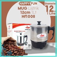 Electric Mug Electric Mug/ Happy Fun Stainless Steel Electric Kettle - UNIQUE WHOLESALE