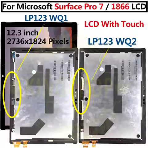 Lcd For Microsoft Surface Pro 7 1866 LCD Display Touch Screen Digitizer Assembly For Microsoft Surfa
