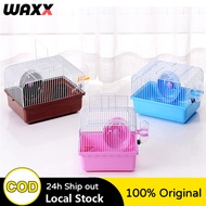 Hamster Cage Portable Hamster Carrier With Running Wheel Water Bottle Food Basin Hamster House Pet Accessories