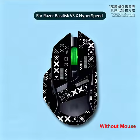 Full Cover Mouse Grip Tape Mouse Skin Side Stickers For Razer Basilisk V3 X HyperSpeed Mouse Sweat A