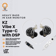 KZ Vibe X Type C IEM Earphone HiFi Dual Dynamic Driver USB Type C with Detachable Cable Mic