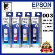 ORIGINAL EPSON T003 REFIL INK BLACK C,M,Y FOR PRINTER L3110 L3150