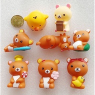 Rilakkuma toy cake topper set / 蛋糕装饰 / mainan hiasan kek