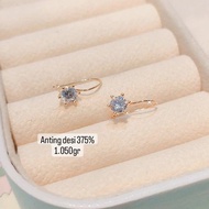 Gold earrings rate 375%