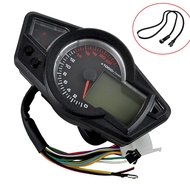 12V DC MPH/KMH Motorcycle LCD Digital Odometer Speedo Meter Tachometer Instruments 22000RPM