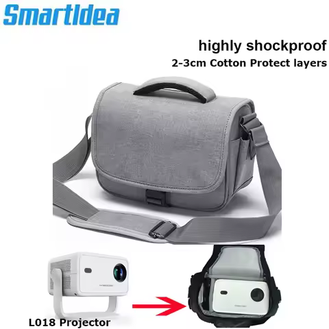 For Magcubic L018 Projector shoulder carry bag portable projector storage bag 2-3cm thick protect la