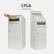 LYLA Outdoor Parcel Delivery Drop Box Letter Box HDB Corridor Office Waterproof Lockable with key Heavy Duty Box