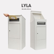 LYLA Outdoor Parcel Delivery Drop Box Letter Box HDB Corridor Office Waterproof Lockable with key He