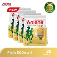 Anlene Gold Adult 5X Milk Powder Plain 300G x4