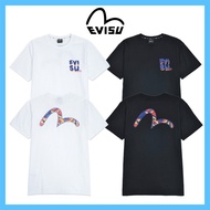 [EVISU] Back paddohills loose fit short sleeve round t-shirt / EVISU short sleeve shirt /  EVISU t s