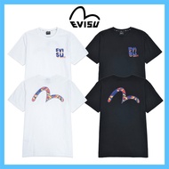 [EVISU] Back paddohills loose fit short sleeve round t-shirt / EVISU short sleeve shirt /  EVISU t shirt  / evisu korea / Evisu authentic t shirt / korea authentic evisu loose fit hills unisex round t shirt