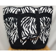 [Preloved] Naraya Zebra Print Quilted Tote Bag