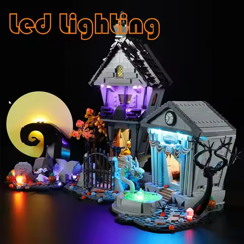Lighting Led Kit For LEGO 21351 Tim Burton's The Nightmare Before Christmas Not Include Building Blo