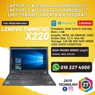 Laptop Lenovo Thinkpad X220 | New Promo RM 899