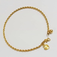 Anklet Exactly 916 Korean Gold Cop 916