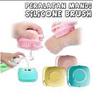 New - sikat mandi silikon spon sponge mandi Dispenser tempat sabun - random