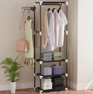 SQUARE CLOTH RACK LEMARI PENYIMPANAN HEMAT TEMPAT LEMARI PAKAIAN GANTUNGAN HEMAT TEMPAT LEMARI MUKEN