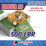 [ 1 RIM ] PRINT A6 BROCHURE AP 120 GSM FLYER ARTPAPER PRINT 120 GSM FAST PROCESS FULL COLOR