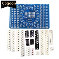 C5GOON SMD Soldering Practice Board Kit CD4017+NE555 Rotating LED Board DIY Kit Soldering Skill Trai
