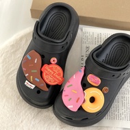 8Pcs Crocs Jibbitz Charms Donut Chocolate Cute Food Shoe Buckle Decoration for Crocs