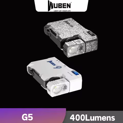 WUBEN G5 EDC Flashlight 400Lumens RGB&White Type-C Rechargeable