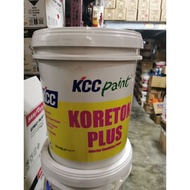 18L KCC KORETON PLUS 9145 WHITE (cat putih untuk dinding/ tembok dalam rumah/ bilik/ ceiling)