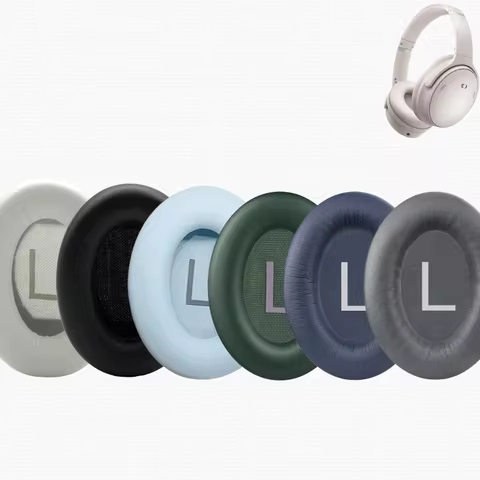 Replacement Ear Pads Cushions for Bose QC45 QuietComfort 45 Headphone Softer Protein Leather Earpads