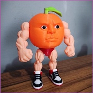 SQ4 Italian Brainrot Muscle Orange Guy Action Figure Model Toy Trendy Collectible Gift Ornament QS4