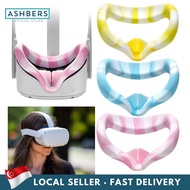 VR Face Silicone Cover for Oculus Quest 2 Face Pad Cushion, Sweatproof Washable Light Blocking Meta 