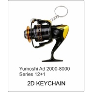 fishing reel kekili memancing AS 2000 AD 8000 SERIES 12+1  keychain angler reel mesin pancing YUMOSHI
