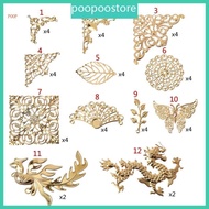 POOP Gold for Butterfly Dragon Leaves Epoxy Resin Mold Thin Copper Fillings DIY Jewel