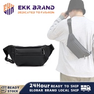 EKKALL Bag Waist Bag Waterproof Pouch Bag Men Push Beg lelaki Chest Bag Sports Fashion Lelaki Porch 