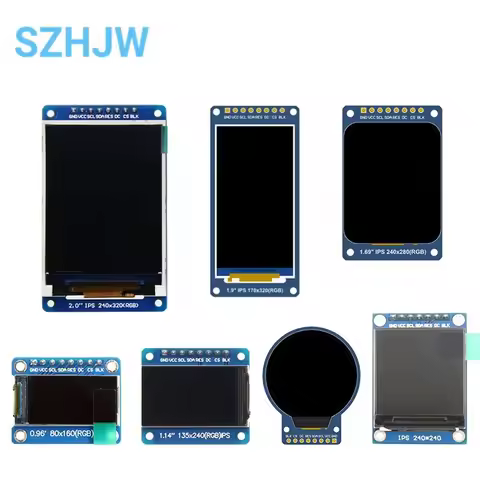 0.96/1.14/1.28/1.3/1.54/1.69/1.9/2.0 inch IPS TFT LCD OLED Display Module for ardunio raspberry pi  