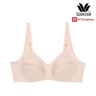 เสื้อใน Wacoal Basic Bra สีเบจ (BE) ไม่มีโครง Wireless Bra เต็มคัพ เก็บทรง 2 ตะขอ ฟองบาง รุ่น WB9M19 วาโก้ บรา ยกทรง ชุดชั้นใน กระชับเต้า เก็บเนื้อด้านข้าง