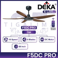 DEKA F5DC PRO 56 Inch 5 Blades 10 Speed Forward + Reverse With DC Motor Remote Control DEKA Ceiling 