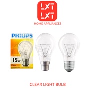 Philips Clear Light Bulbs 15w 60w 100w B22 E27 Compact Size
