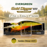 Evergreen Crankbait Gold Digger 600 11cm 32.5g Golden Shiner #211