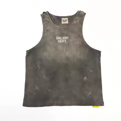 Gallery Dept letter spray color wash water do old vest