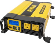 DeWalt dxaepi1000 Power INVERTER 1000W Car Converter พร้อมจอแสดงผล LCD: เต้าเสียบ AC 120V คู่ พอร์ต