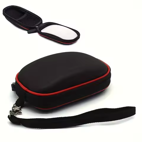 1pc Black Mouse Case Hard Shell EVA Protective Carrying Bag Travel Bag for Macbook Magic Mouse 2 and