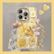 手机壳Mobile phone shell手机壳元宝招财猫适用苹果16手机壳iPhone15Plus/14Promax/13女XR新年xs12.04