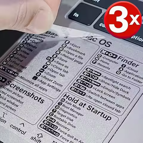 Reference Keyboard Shortcut Sticker Adhesive for PC Laptop Desktop Shortcut Stickers for Apple Mac C