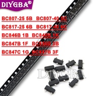 100PCS BC807-25 BC807-40 BC817-25 BC817-40 BC846B BC847B BC847C BC848B BC856B BC857B SOT23 BC807 BC8