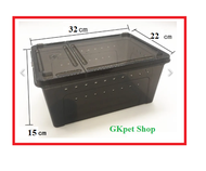 Khu vườn màu xanh[HCM]Hộp nuôi pet màu đen (32*22*15cm)o.Ở O.oooo..