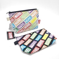 日本 MARVEL 漫威 彩色LOGO帆布 化妝品 文具 收納袋