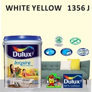 1356J WHITE YELLOW ( 1L ) DULUX INSPIRE INTERIOR SMOOTH SHEEN PAINT