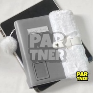 Non-Attribute Gray Plush Leather Stitching Loose-Leaf Card Album a5 Four Palace Grid 10cm Small Card