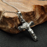 Wholesale Christian Jewelry Gold Plated Stainless Steel Jesus Crucifix Cross Necklaces Pendants for